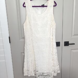 Torrid Cream Lace Dress